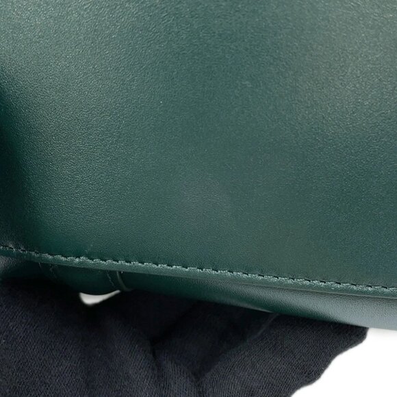 CELINE Classic 16 Seize 2-Way Handbag Leather Green 187373 - Picture 8 of 16